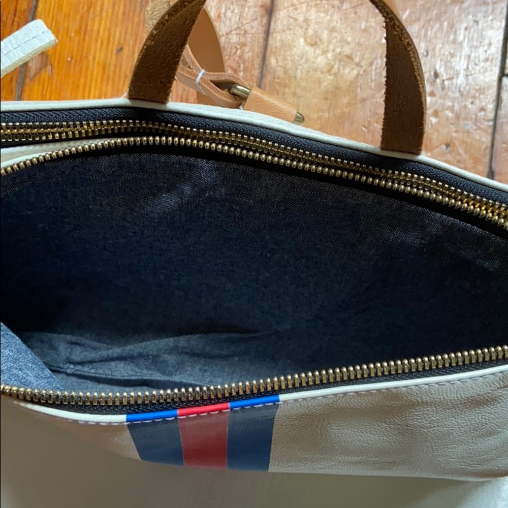 Clare V. Supreme Agnes Backpack Cream Leather EUC - Picture 7 of 9